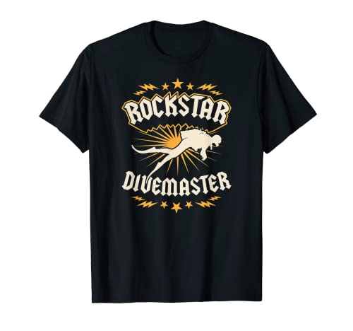 Rockstar Divemaster Funny Scuba Diving Instructor T-Shirt