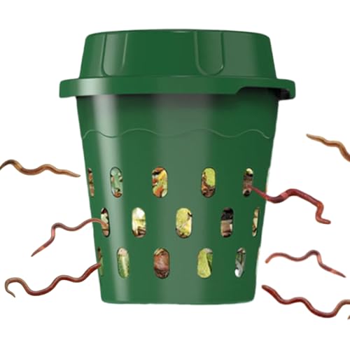 Xmccvt Compostador enterrado,Equipo para Exteriores con Agujeros,compostador de lombrices para bancales de jardín - para jardín, bancal Elevado, vivero, Granja, Parque, Principiantes y jardineros