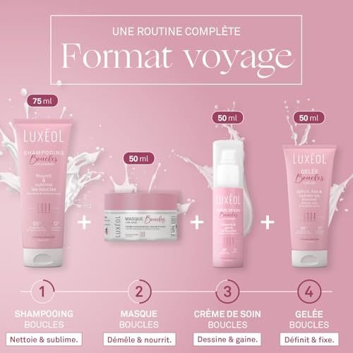 Routine boucles Luxéol en coffret de voyage pour cheveux bouclés – photo 4