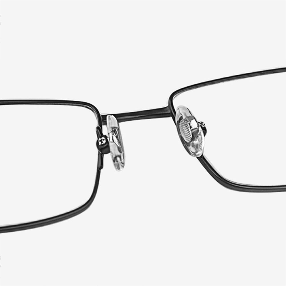 SFIVE 1.0-3.0 Fotocromaticas Gafas De Sol Rectangular Marco De Metal Gafas De Lectura Flexibles Gafas De Presbicia para Hombres Mujeres (Color : Black, Size : +2.5)