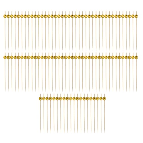 Vibhgtf Bola de discoteca de cóctel, 100 unidades – Pinchos de frutas, palitos agitadores para interior y exterior, , vacaciones, Navidad, sándwiches de barbacoa, pasteles de charcuteria