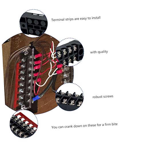 Totority 5 Conjuntos 12 Conector De Terminal De Alimentação Parafuso Bloco Terminal Terminal Barreir