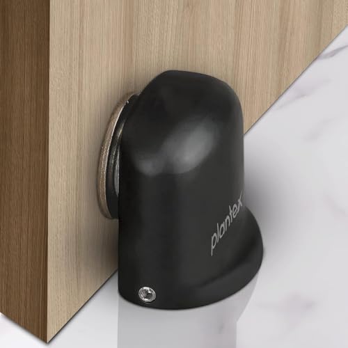 Image of Plantex Door Magnet Stopper /Magnetic Door Stopper for Home /Stops for Main Door /Door Stopper for Main Door - Set of 8 (Black)