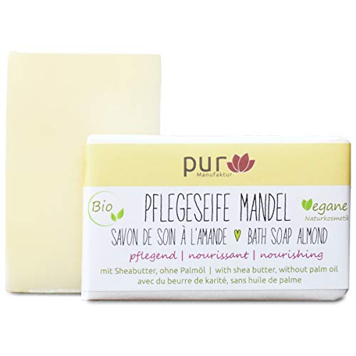 Naturseife Pflegeseife Mandel 100 g mit Bio Sheabutter