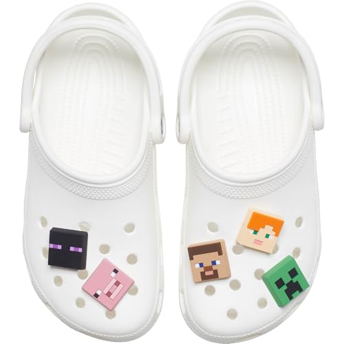 Image of Crocs Jibbitz 5-Pack Minecraft Shoe Charms, Jibbitz Charms