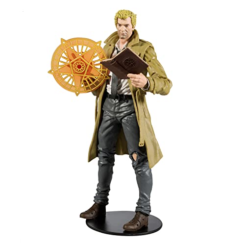 Mcfarlane Toys Dc Direct - Page Punchers - 7" Figure With Comic - Black Adam Wave 1 - John Constantine #TOP2