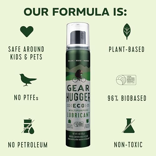 Image of Gear Hugger Multipurpose Lubricant, Plant-Based, Rust Remover (3oz, 6pk)