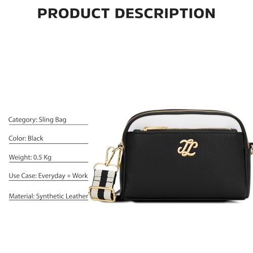 Image of Lavie Signature Women's Eugene Colourblock Crossbody Sling Bag | Ladies Purse Handbag | Gift for Women