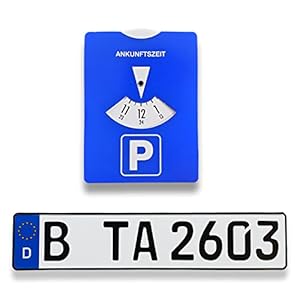 Ta Tradearea Parkscheibe mit Wunschkennzeichen