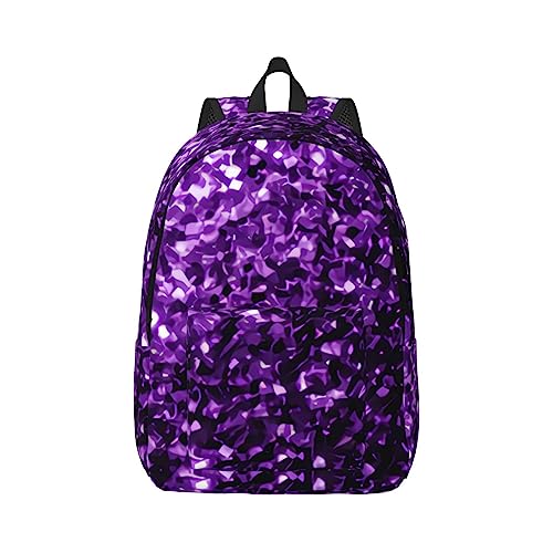 Sac d'école pour enfants et voyage en famille avec paillettes violettes