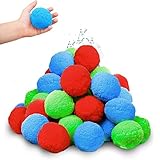 【Peluche Bolas Agua Waterbomb Outdoor】Hay un total de 30 bolas de agua, verde, rojo y azul, con un diámetro de 5 cm, adecuadas para niños mayores de 4 años.