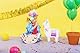 PartyDeco Piñata 41x49,5x10cm Lama - Party Dekoration zum Befüllen - Pinata - Llama Weiß