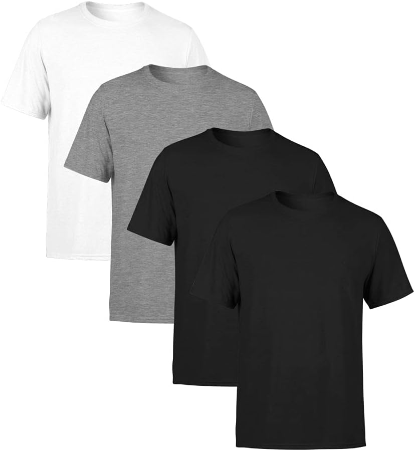 Kit 4 Camisetas Masculina Lisa Premium 100% Algodão