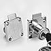 Cabinet Drawer Lock Furniture Locker Lock【Keyed Alike】 All Keys for This Product are Universal. (Hole Diameter 0.75inch/19MM) for Door Panels with A Thickness of 17-22 mm. [Silver 1 PCS]