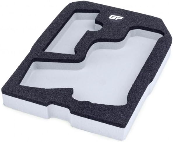 GunFoam Insert to fit S&W M&P9 Shield Subcompact, Polyethylene Foam for Gun Case, Custom Made Insert Replacement for Lifepod 1.0 Hard Case, Pistol Safe Storage.