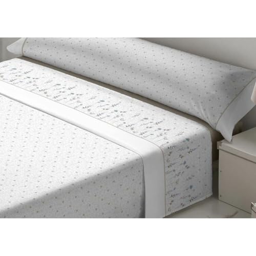 Juego de Sábanas Tejidos Reina Nicola Blanco Marfil Cama de 180 - Marca: Tejidos Reina - EAN: 8430316985616