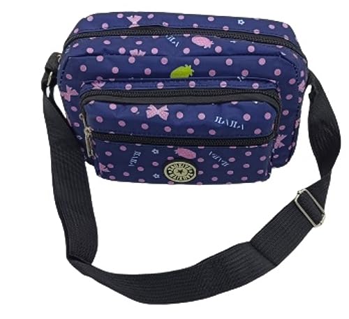 Image of MOMISY Women Mobile Messenger cellphone Bag Ladies Nylon Shoulder Cross Body Long Strap for College, Outing, Travelling, Work