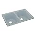 Swanstone KS02233LB.124 Solid Surface 1-Hole Drop in Double-Bowl Kitchen Sink, 33-in L X 22-in H X 10-in H, Canyon