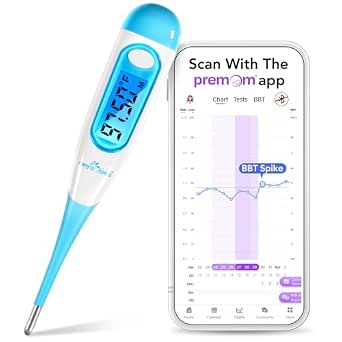 easy@Home Digital Basal Body Thermometer for Adults - Fertility Tracker