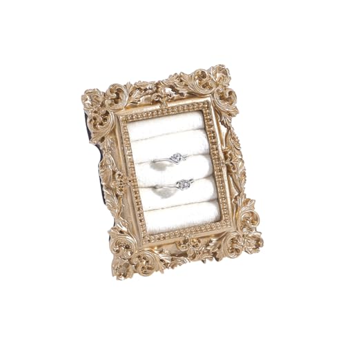 nbeads Porte Bagues Vintage, Présentoir à Bijoux Bagues Boucles D'Oreilles Plateau de Présentation Présentoir à Bijoux pour Photographie Accessoire de Décoration de Mariage Vente Commerciale