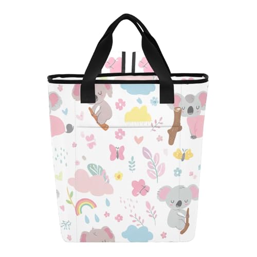 Cute Cartoon Koalas Backpack Coolers Insulated Leak Proof 36 Cans Food Warmer Bag, 13.8''x5.9''x16.5