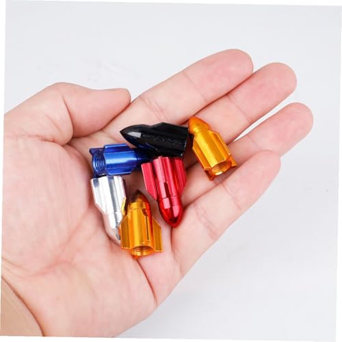 10 piezas tapas de válvula para bicicleta de metal con sellado resistente al polvo y al agua de aleación de aluminio para bicicletas de montaña y de carretera fácil instalación miniatura 2