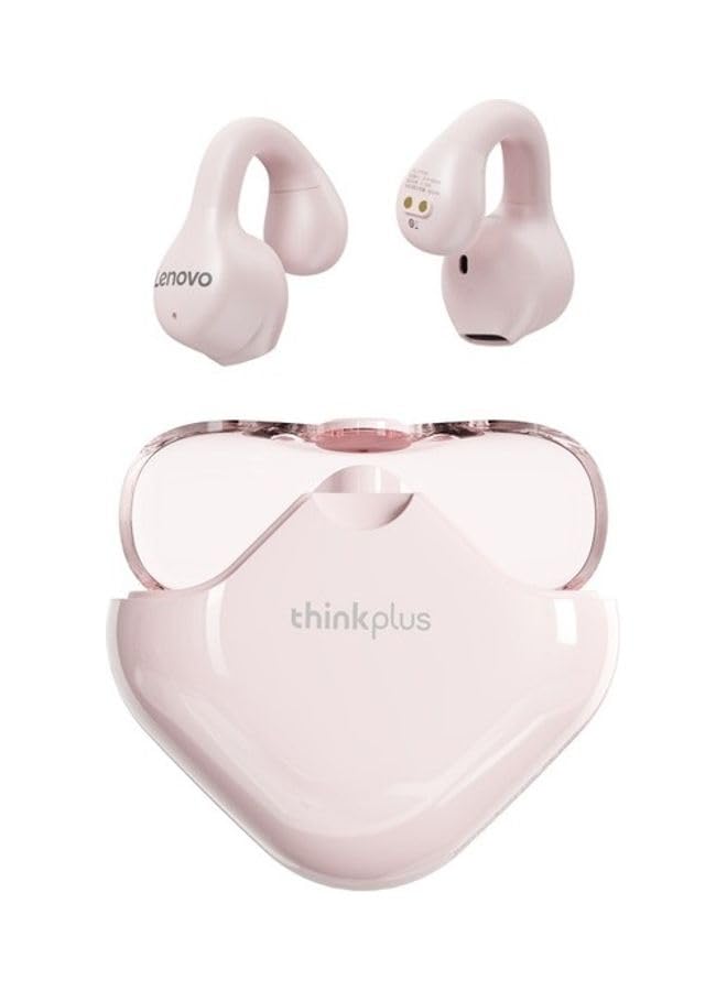 LenovoThinkplus Xt61G Wireless Bone Conduction Headphones Bluetooth Earphones Ear Clip Waterproof Headset Tws Sports Earbuds With Mic 7.5X2X5 Cm Pink
