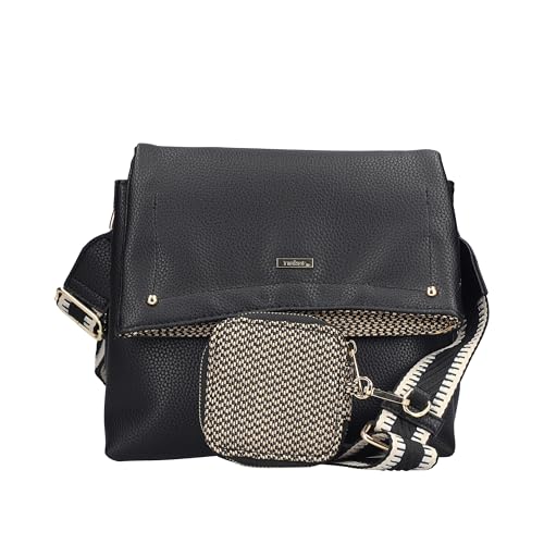 Rieker H1612 Sac à bandoulière femme petit sac à main multipoche zippé