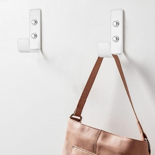 2 Pcs Garage Hooks for Hanging Heavy Duty Hooks White Ladder Hooks, Garage Wall Hooks for Hanging Shed Hooks - Image 4