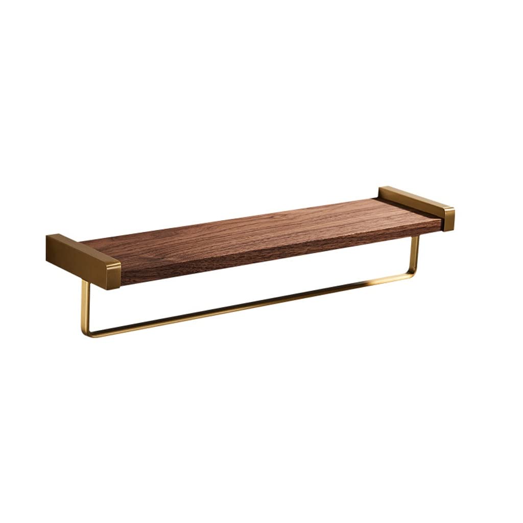 Estante de baño de madera de 40cm con estante de almacenamiento cosméticos