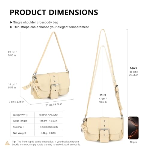 Image of Denim Crossbody Bags for Women,Blue Jean Hobo Shoulder Bag,Denim Messenger Bag