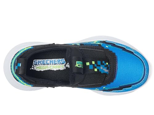 SKECHERS Boy's Ultra Flex 3.0 Sneaker, Black/Blue/Lime, 3 Little Kid2