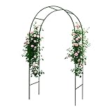 GreenGiggle 100% Metal Garden Arch Trellis for Climbing...