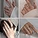Statement Fashion Gold Rings, Criss Cross Open Eternity Twist Rings, 12 Rings Set for Women, 14K Gold Plated Simulated Diamond Rings Size 10
