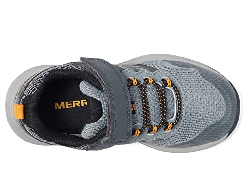Merrell Nova 3 Sneaker, Grey/Orange, 5 US Unisex Big Kid2
