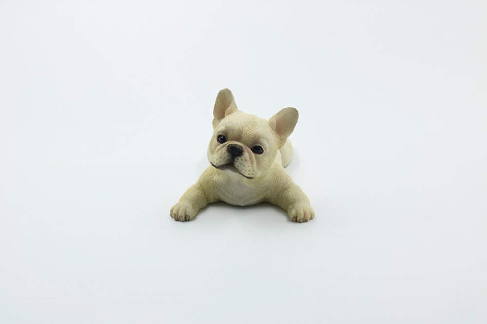 YNIYUJKL Toy Statue Home Car Deco Small Law Bucket Tion French Bulldog Model Method Cattle Car Interior Decoration Resin Dog Model Play