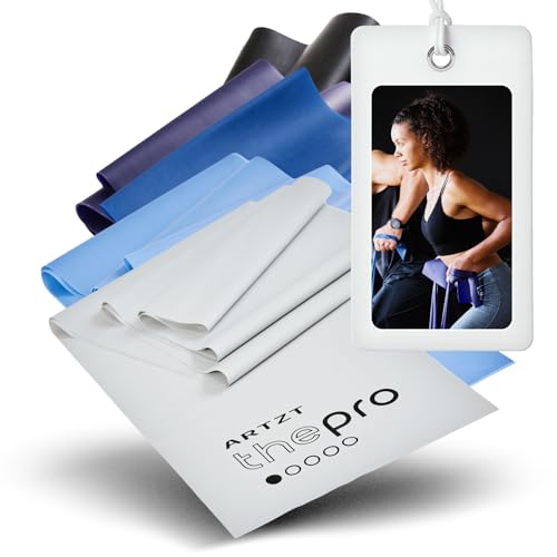 ARTZT thepro Fitness Band 5er Set | Terrabänder Set 2m | Gymnastikband | Fitnessband aus Naturkautschuk | Stretchband | Gummiband Fitness | Trainingsbänder für Krafttraining, Therapie, Reha, Sport ARTZT thepro Fitness Band 5er Set | Terrabänder Set 2m | Gymnastikband | Fitnessband aus Naturkautschuk | Stretchband | Gummiband Fitness | Trainingsbänder für Krafttraining, Therapie, Reha, Sport