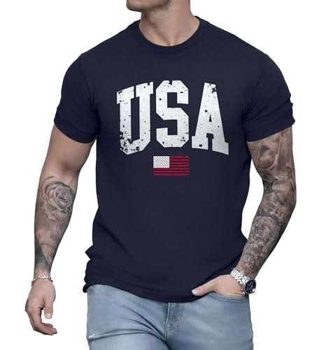 25% Off KUYIGO Men's Patriotic USA Flag T-Shirt - Image 2