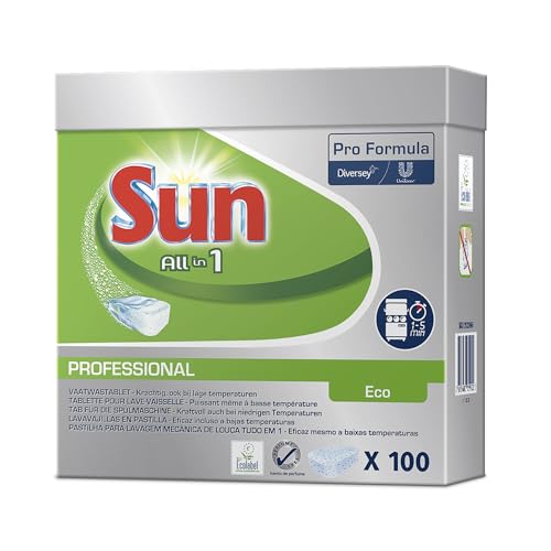 Sun Professionnel Tout en Un ECO pastilles lave-vaisselle écologiques efficaces