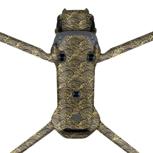 Film de protection Mavic 4 Pro DJI autocollant premium au style vague dorée