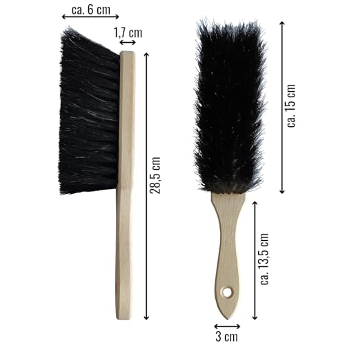 Lead Home 2 Stück Handfeger aus Naturhaar, Handbesen Set, Made in Germany