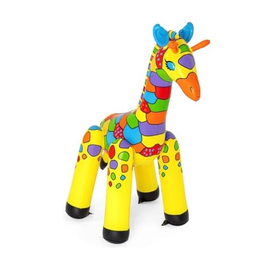 Bestway Jirafa Jumbo Con Boquilla Aspersor, Multicolor, 142X104X198 Cm (6942138982732)