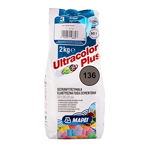 MAPEI ULTRACOLOR PLUS 2kg 136 schlamm - zementäre Flexfuge für Fugenbreiten bis 20 mm