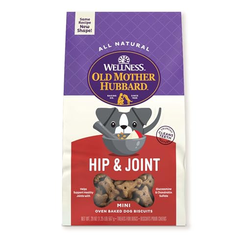 Old Mother Hubbard by Wellness Mother’s Solutions Hip & Joint Natural Dog Treats, Crunchy Oven-Baked Biscuits, Ideal for Training, 20 ounce bag Old Mother Hubbard by Wellness Mother’s Solutions Hip & Joint Natural Dog Treats, Crunchy Oven-Baked Biscuits, Ideal for Training, 20 ounce bag