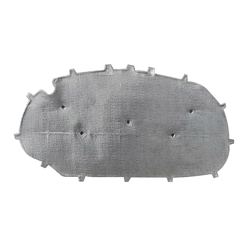 GKOKG Hood Insulation Pad | Compatible with Volkswagen Golf 6 VW Golf 6 GTI Car Front Hood Mat Cotton Sound Proofing Heat Cover(Aluminum)