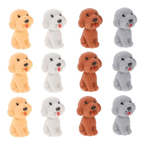 ERINGOGO 36個小学生向けかわいい犬型消し 耐久性のある軽量素材 スケッチに 多機能文具アクセサリー 家 学校 パーティー用