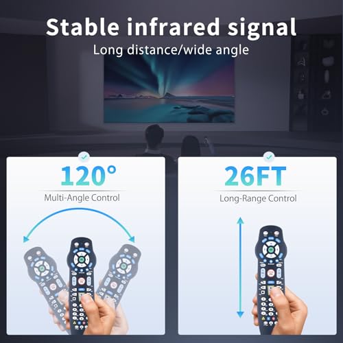 Télécommande Verizon Fios VZ P265v5 RC noire de rechange pour boîtier décodeur - 6