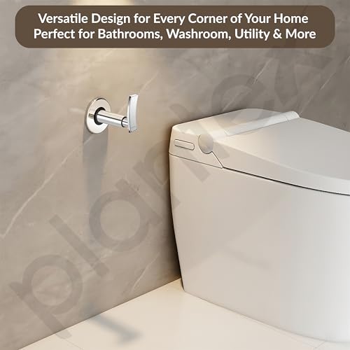 Image of Plantex Pure Brass 25 mm Toilet Flush Valve for Toilet with Teflon Tape & Brass Wall Flange for Commercial & Residential Use-(Star, Chrome)