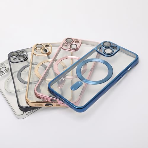 Coque magnétique noire pour iPhone 13 transparente et antichoc - 5