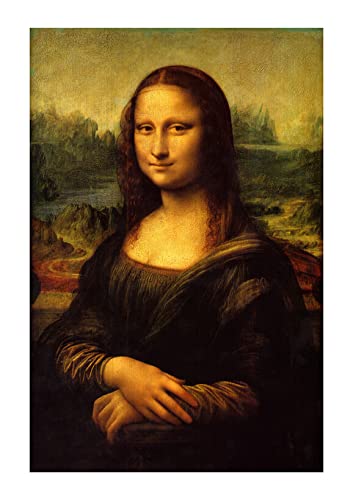 Affiche encadrée Mona Lisa Spiffing Prints avec cadre élégant de format moyen Leonardo Da Vinci